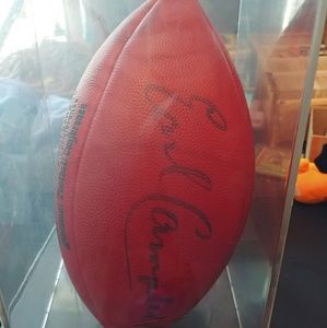 Eric Campbell signed football